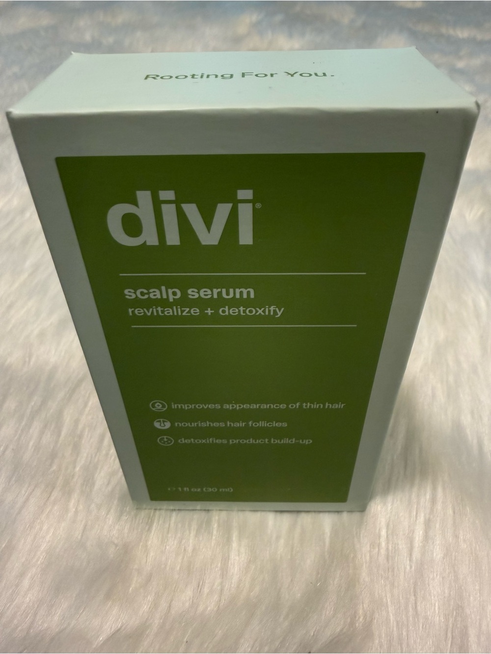 Divi Scalp Serum Revitalize + Detoxify 1 oz Full Size New